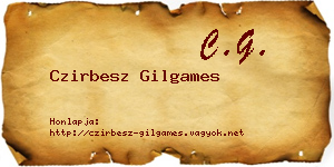 Czirbesz Gilgames névjegykártya